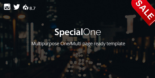 SpecialOne - Multipurpose - ThemeForest 20743867