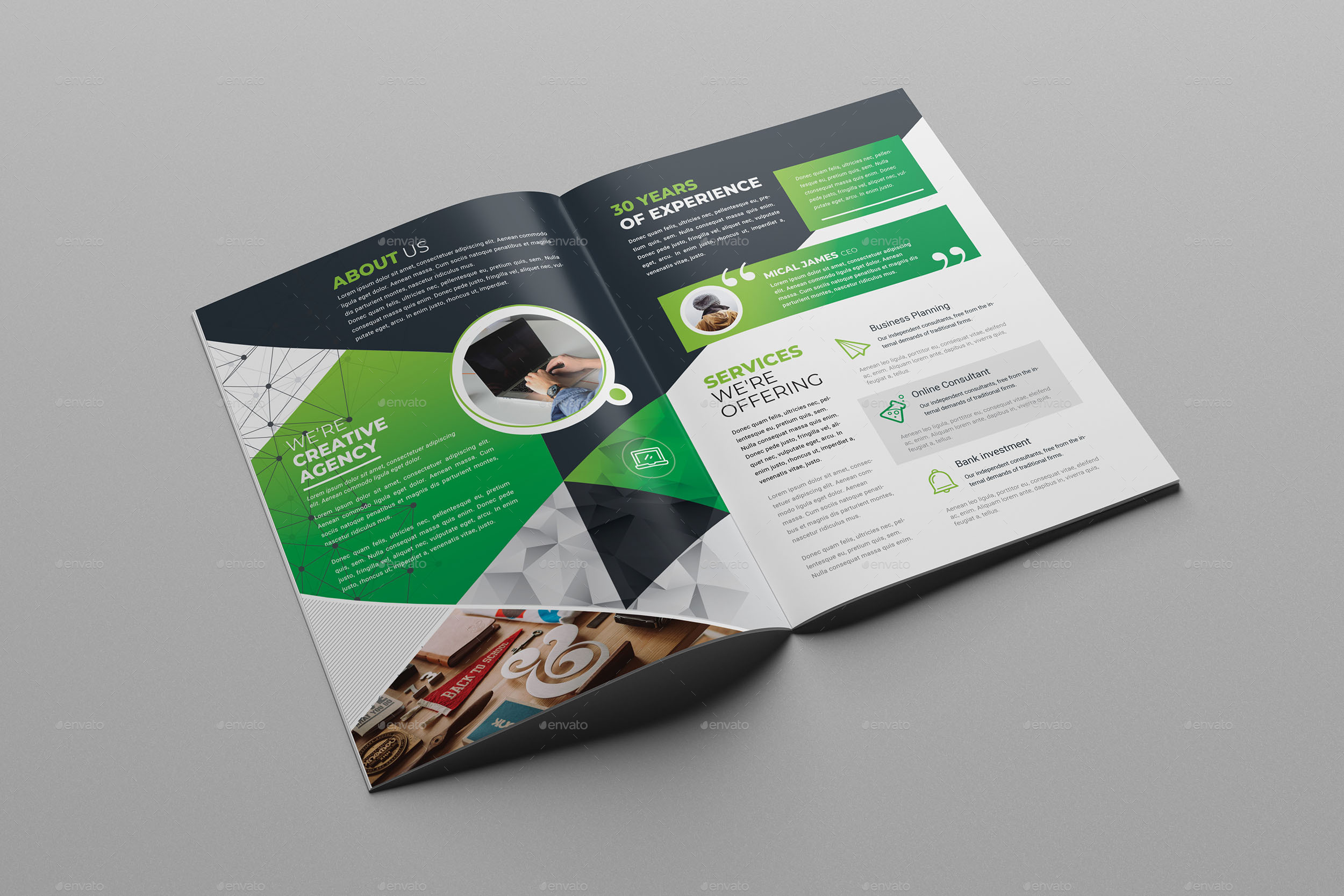 Bi-Fold Brochure Template, Print Templates | GraphicRiver