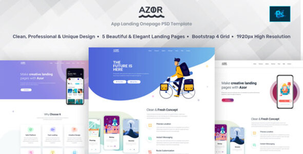 Azor - App - ThemeForest 24210275