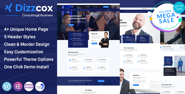Dizzcox – Consulting Business WordPress Theme