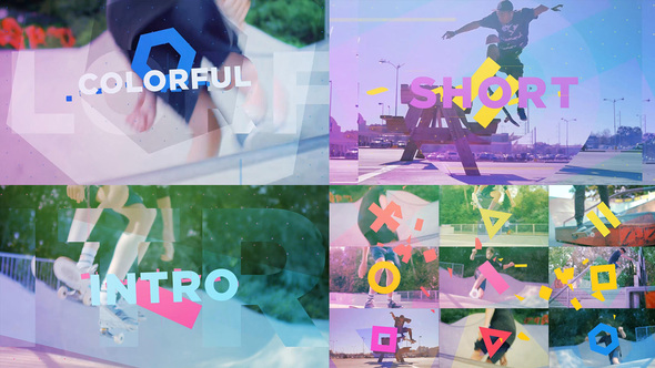 Colorful Short Intro - VideoHive 24213859