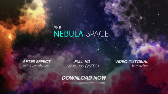 The Nebula Space Titles   l   The Galaxy Titles Titles template preview