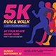 5k Run & Walk Event Flyer, Print Templates | GraphicRiver