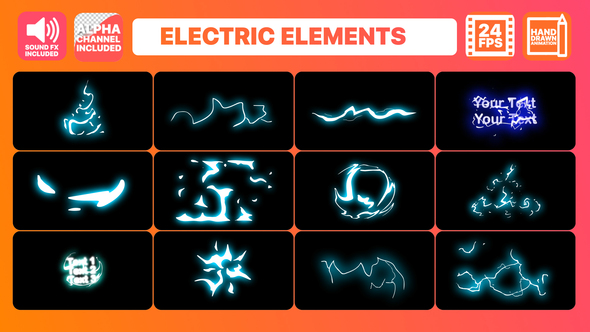 Cartoon Electric Elements - VideoHive 21970097