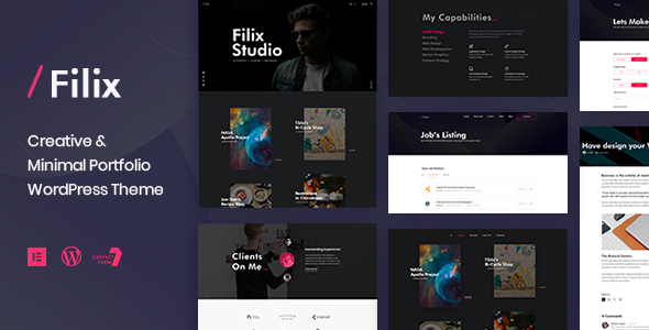 Filix – Creative Minimal Portfolio WordPress Theme