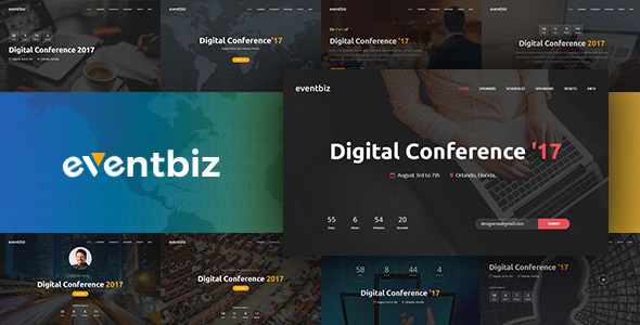 Eventbiz – Event, Conference and Seminar Website Template