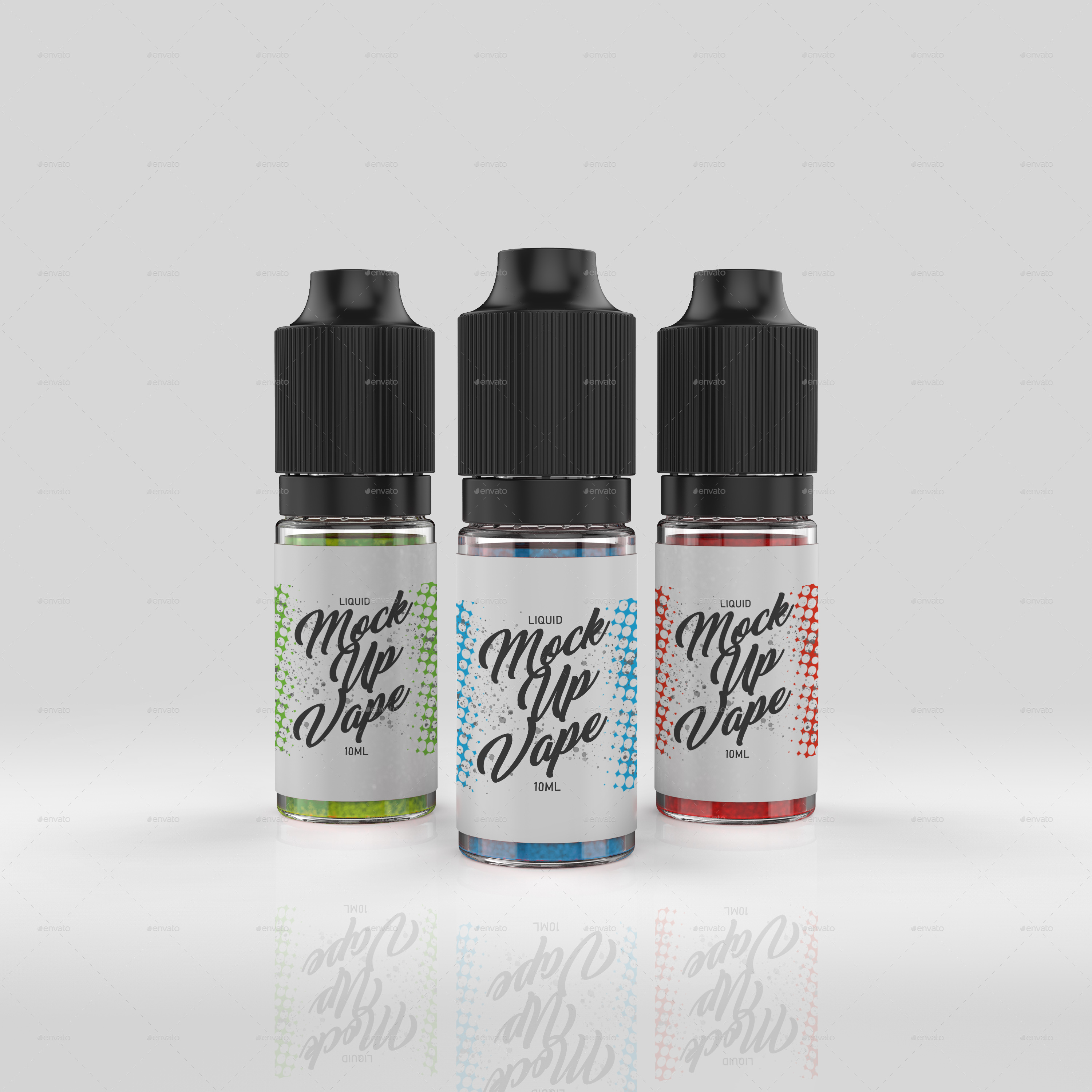 Download Vape E-Liquid Bottles Mock Up by jimmybdesign | GraphicRiver