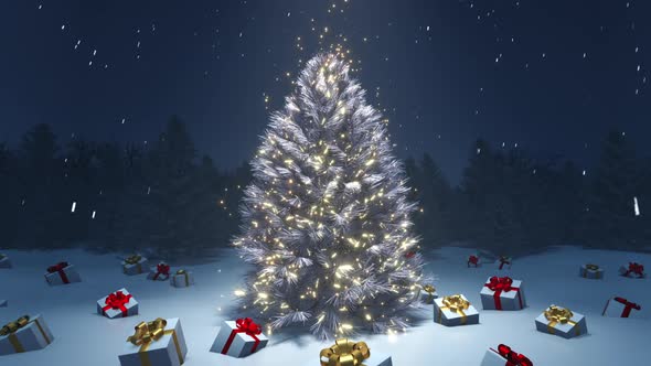 Christmas Tree and Gift Boxes