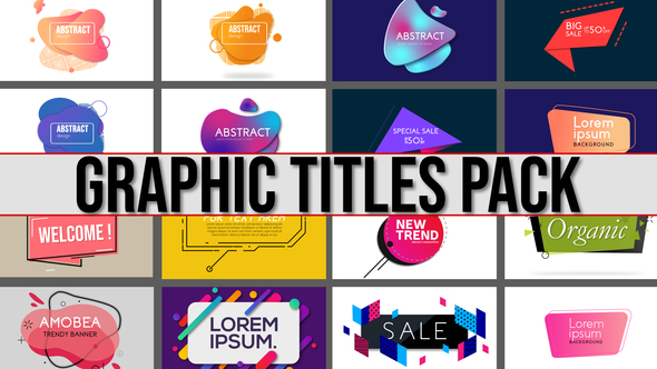 Graphics Title Pack - VideoHive 24229226