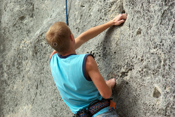 Rock climber - Stock Photo - Images