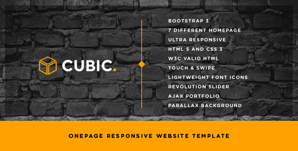 Cubic - One - ThemeForest 7650531