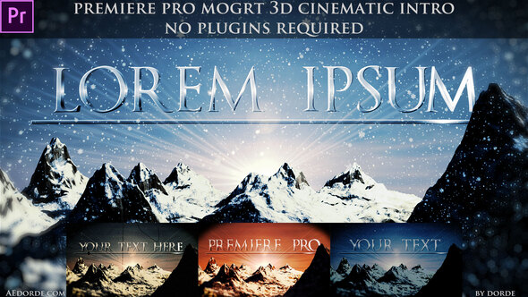 Cinematic Opener - Lorem Ipsum (Mogrt)