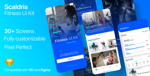 Scaldris Fitness App - ThemeForest 24194922