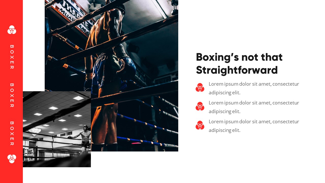 Boxer - Boxing And Sports Powerpoint Template, Presentation Templates