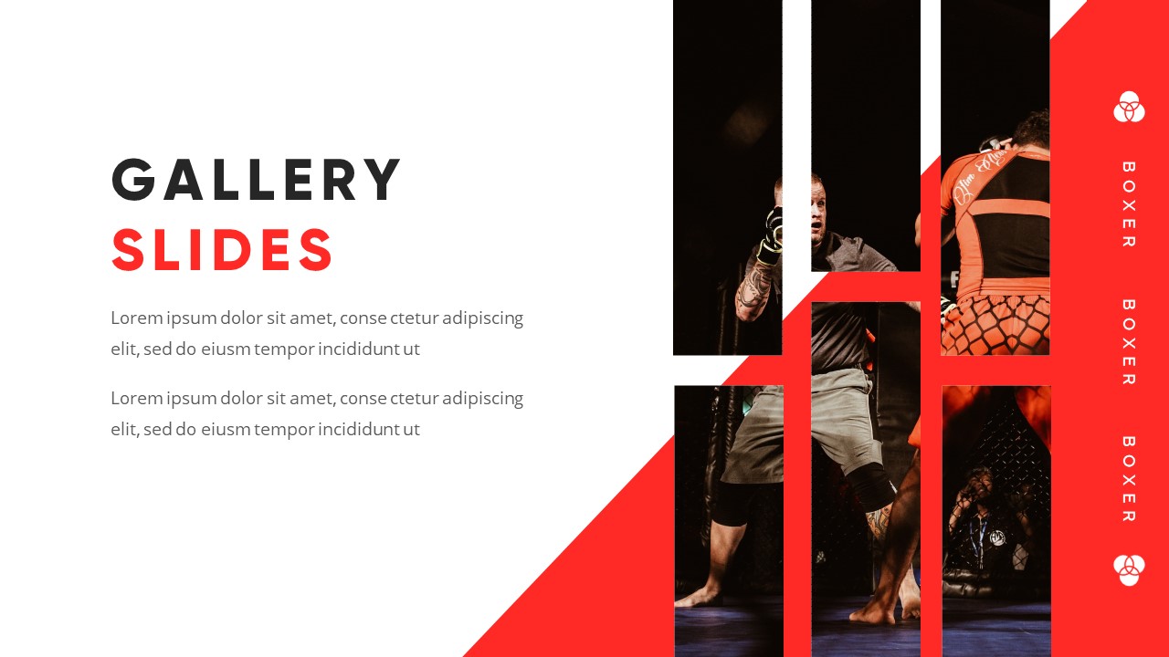 Boxer - Boxing and Sports Powerpoint Template, Presentation Templates