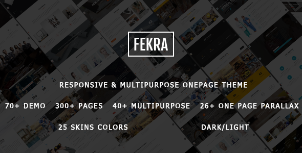 Fekra - Responsive One/Multi Page HTML5 Drupal 7 Theme