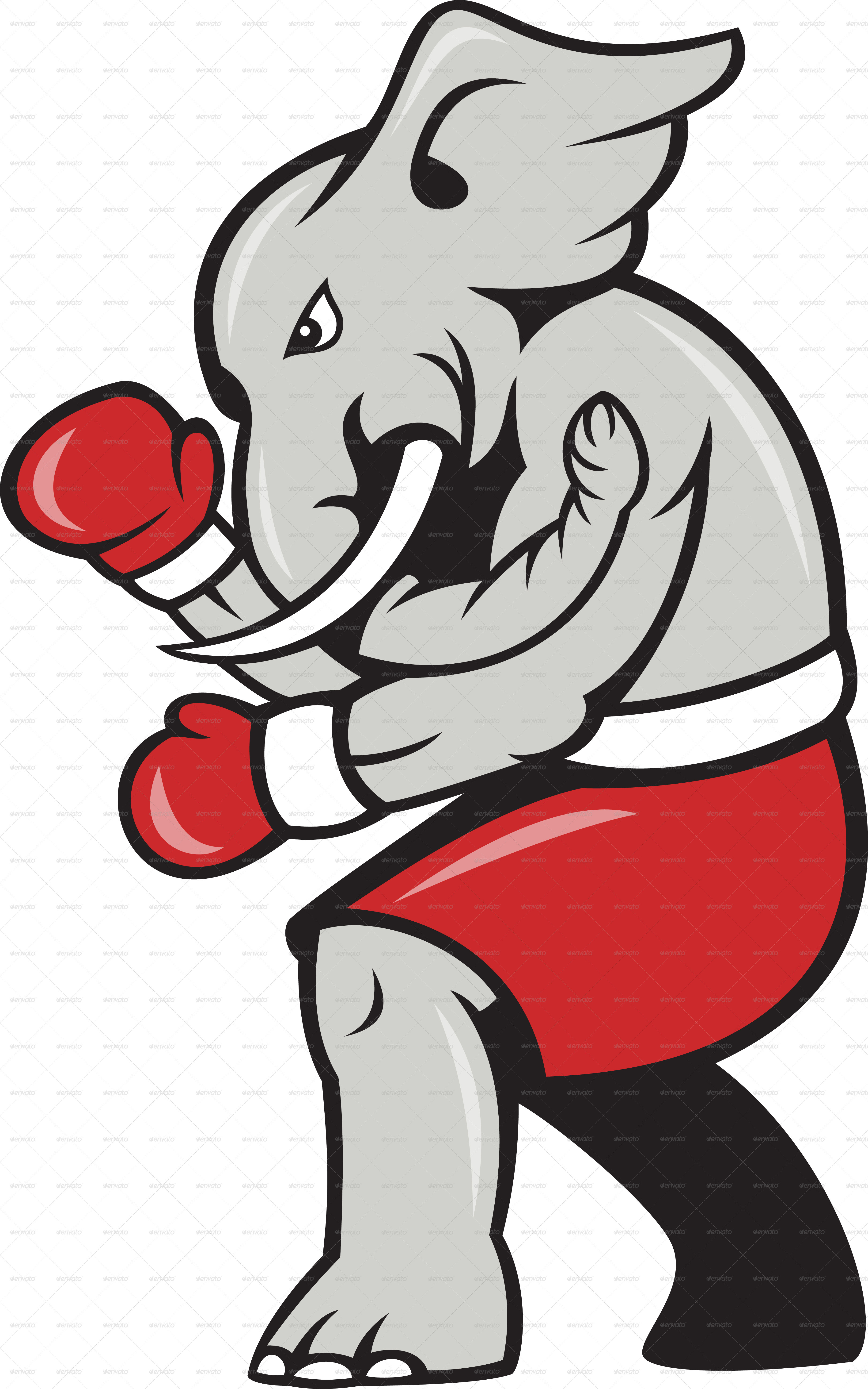 Elephant Boxer Boxing Stance