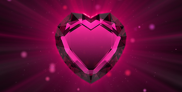 Valentine`s ruby heart