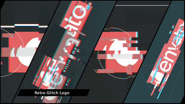 Retro Glitch Logo