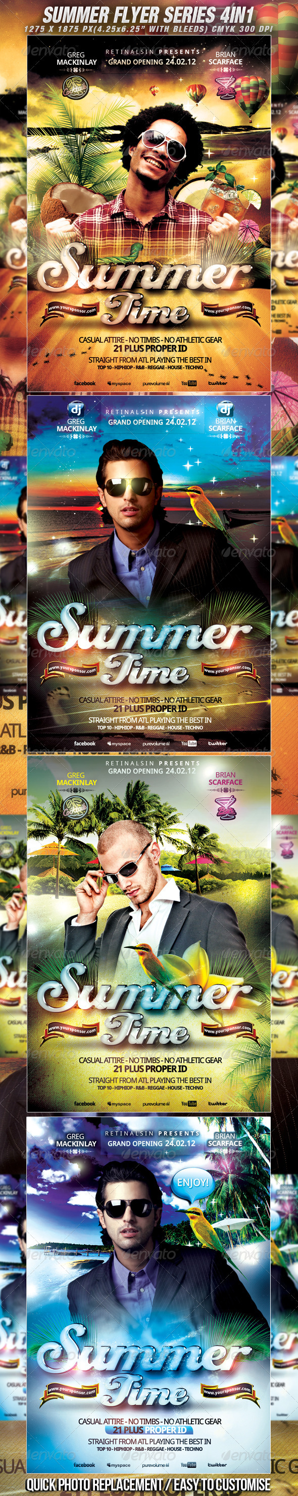 Summer Flyer Series - 4in1 / High Quality