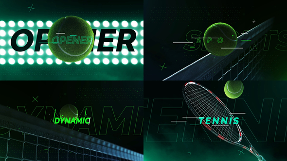 Tennis Logo Opener - VideoHive 24247943