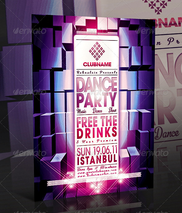 Dance Party Flyer - Clubs & Parties Events