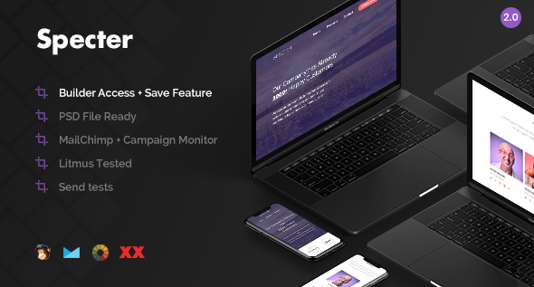 Specter - Responsive Email + Online Template Builder