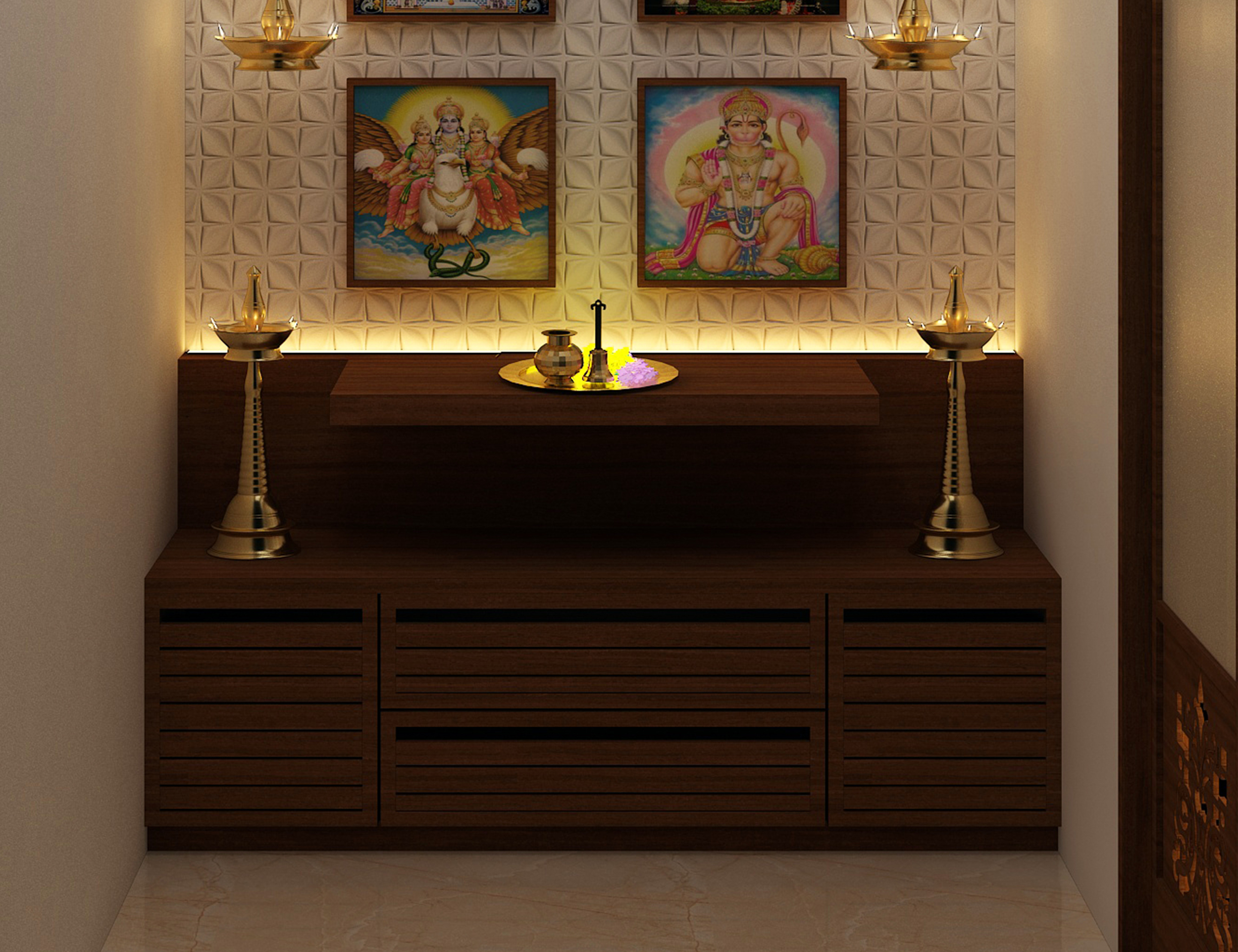 Realistic Pooja Room 216 By Dotstudio In 3docean