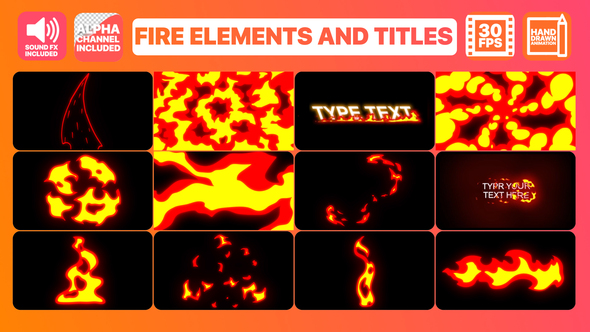 Fire Elements And - VideoHive 23320904