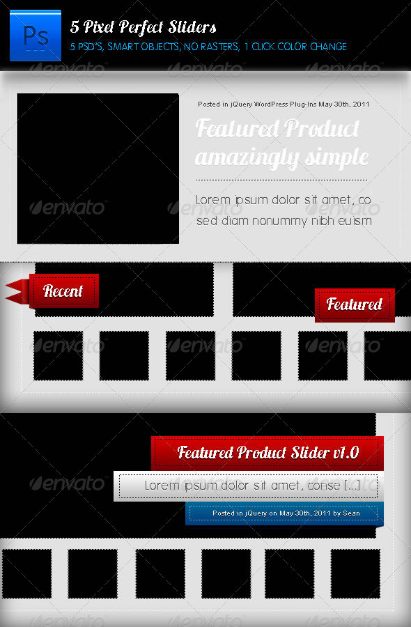 Pizel Perfect Sliders Pack (5)