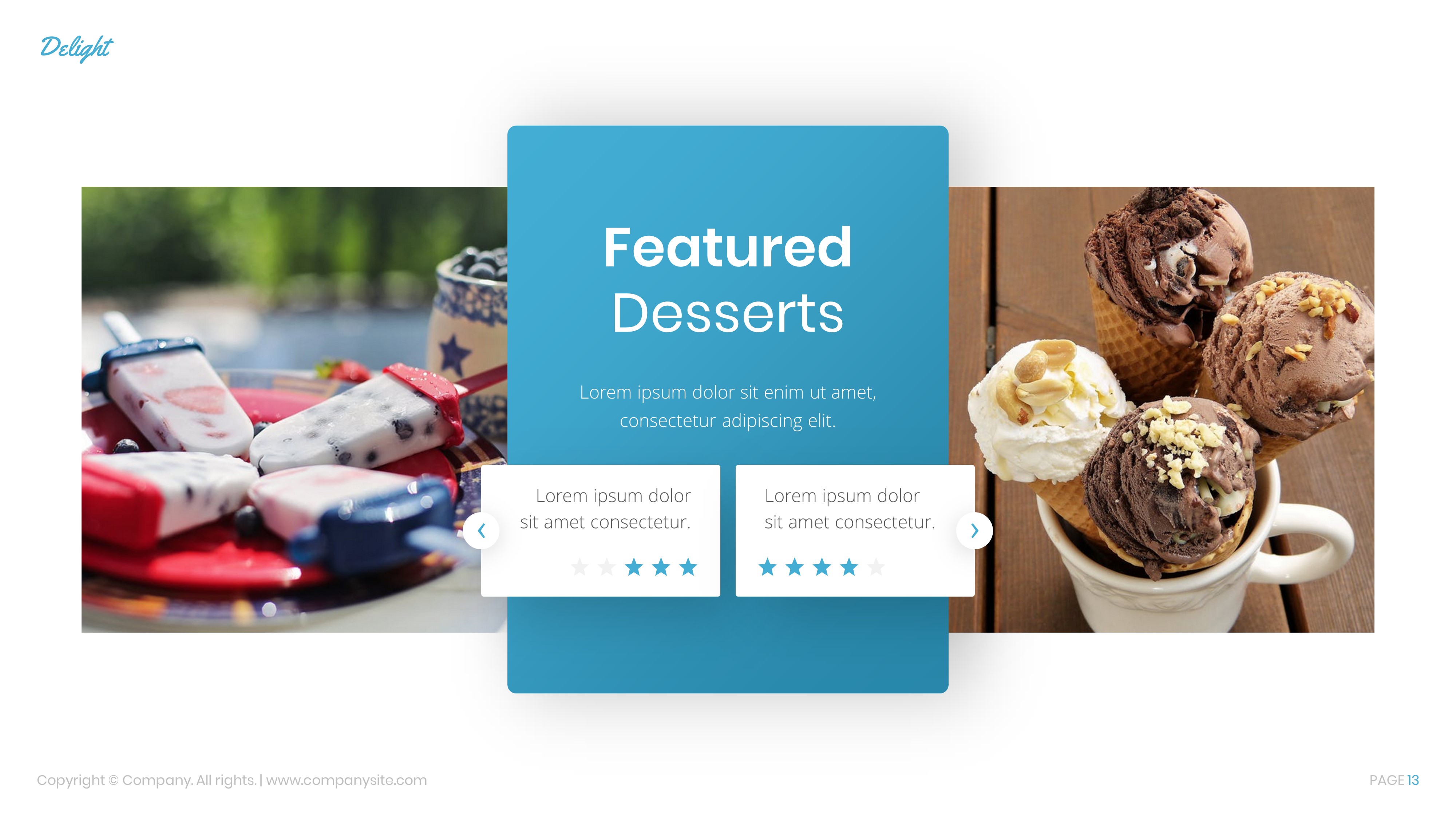 Delight - Dessert & Cake Keynote Template, Presentation Templates ...