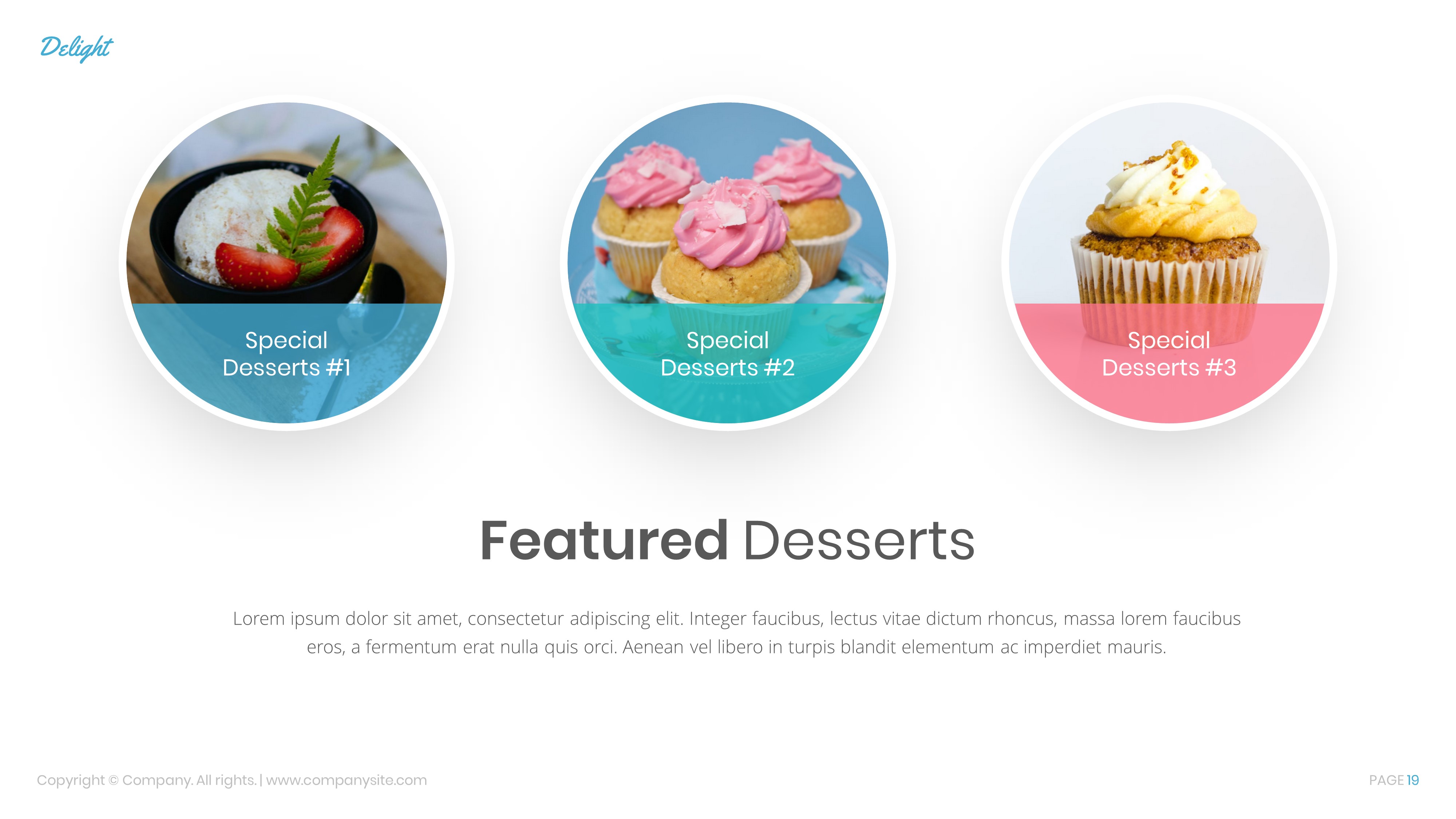 Delight - Dessert & Cake Keynote Template, Presentation Templates ...