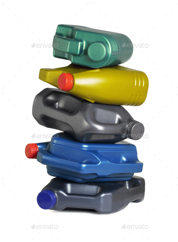 Stack of Motor Oil Containers Stock Photo by dezign56 | PhotoDune