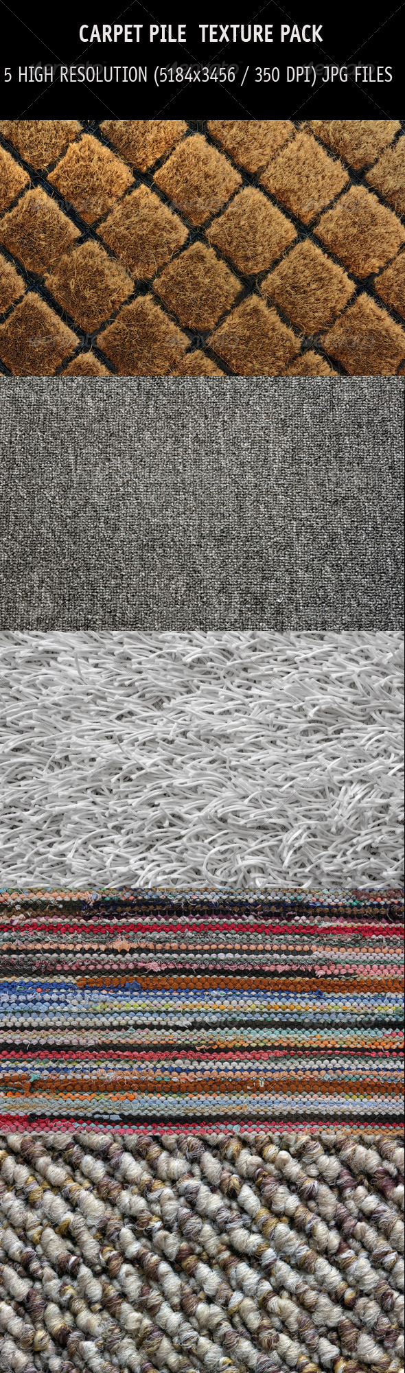 Carpet pile texture pack - Fabric Textures