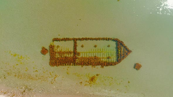 Overgrown sunken ship alt