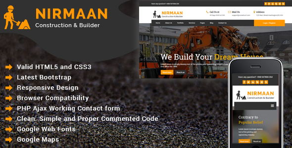 Nirmaan - Construction - ThemeForest 21482067