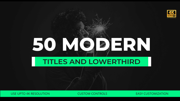 50 Modern Titles and Lower Thirds alt