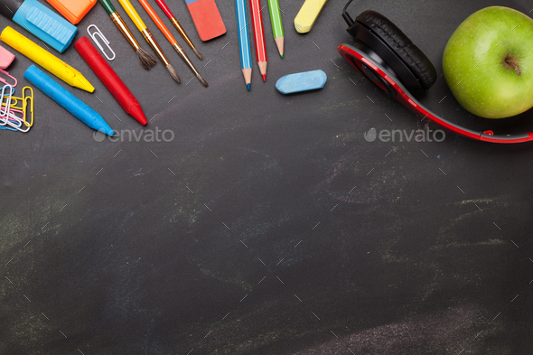 School education supplies concept - Stock Photo - Images