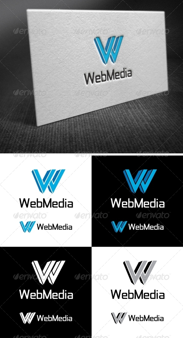 Web Media Logo - Letters Logo Templates