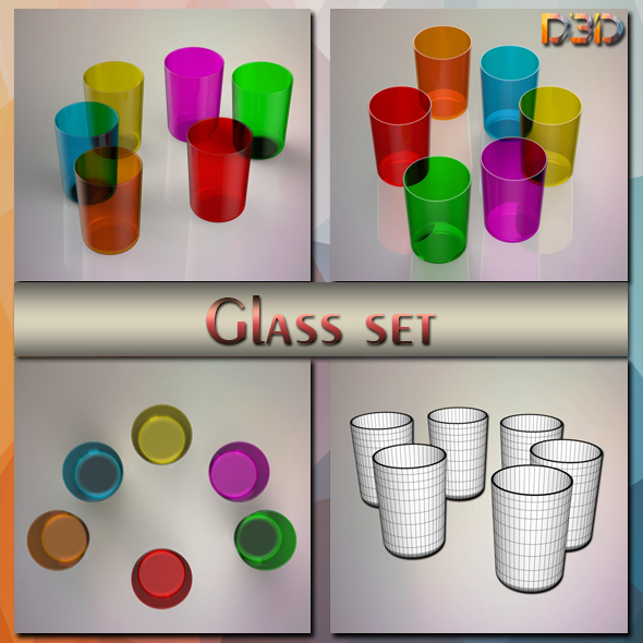 Glass set - 3Docean 24270719