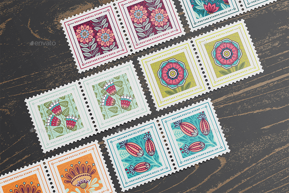 Postage Stamps MockUps Vol.2, Graphics GraphicRiver