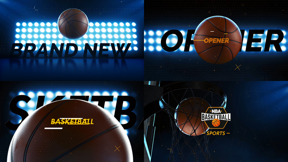 Basketball Logo Opener - VideoHive 24272109