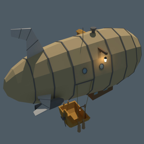 Low Poly Zeppelin - 3Docean 20430908