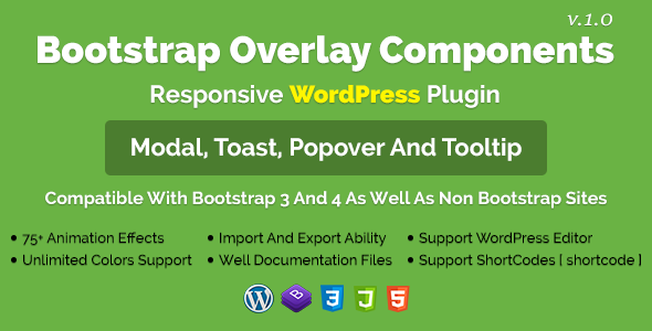 Bootstrap Overlay Components – Responsive WordPress Plugin