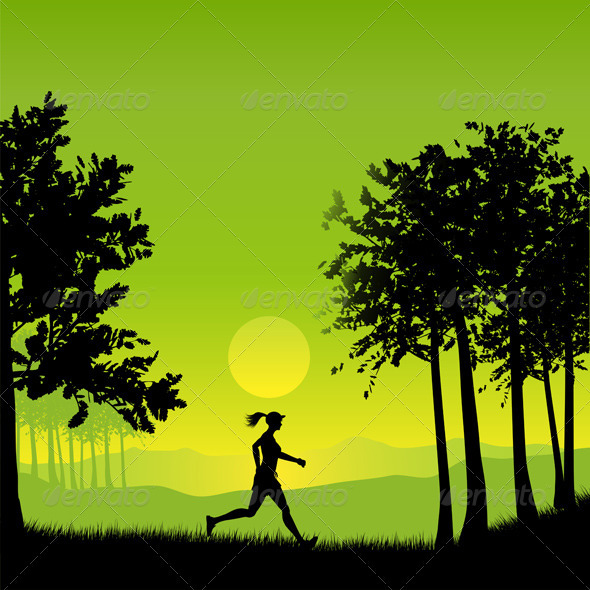 Female Jogger - People Characters