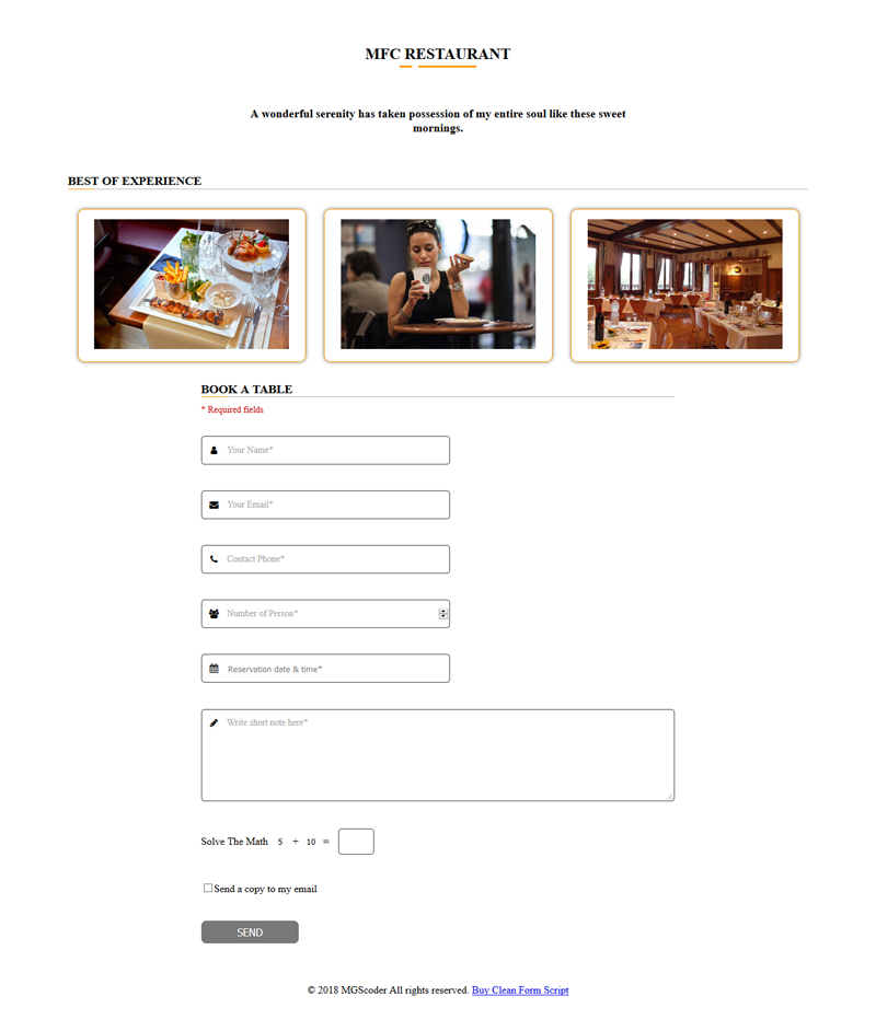 JobApply Multi-purpose Reservation  PHP Quote Booking Form Contact Working - Form Clean