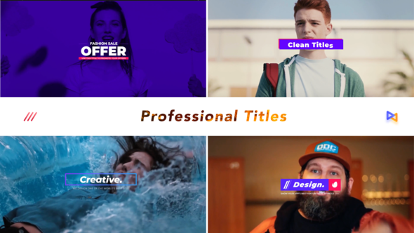 Professional Titles v2 Titles template preview