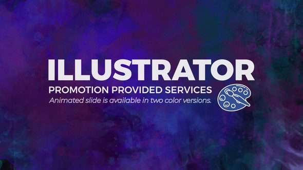 Illustrator Promo Video Displays template preview