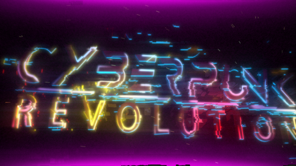 Cyberpunk Neon Glitch - VideoHive 24281716