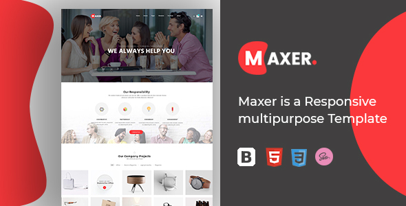 Incredible Maxer - Multi-Purpose HTML5 Template Responsive